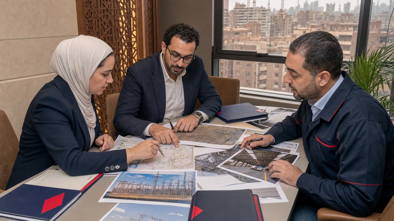 ERA Egypt professionals reviewing a decision file