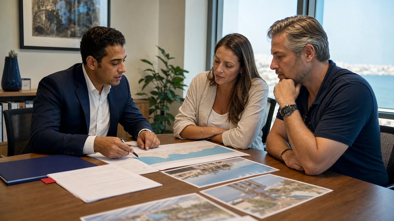 International buyers and ERA Egypt advisers reviewing a North Coast Egypt property requirement